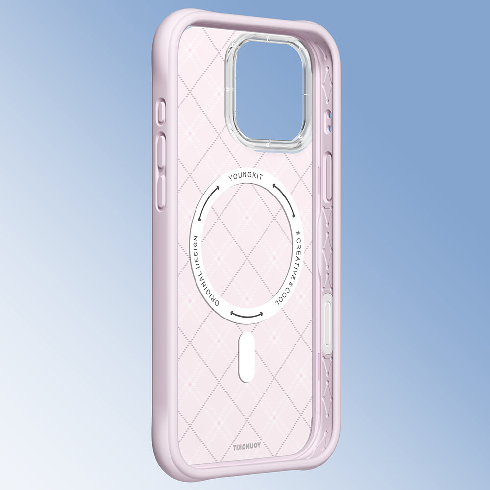 Youngkit Argyle Serisi iPhone 16 Pro Max Magsafe Telefon Kılıfı Youngkit Argyle Serisi iPhone 16 Pro Max Magsafe Telefon Kılıfı